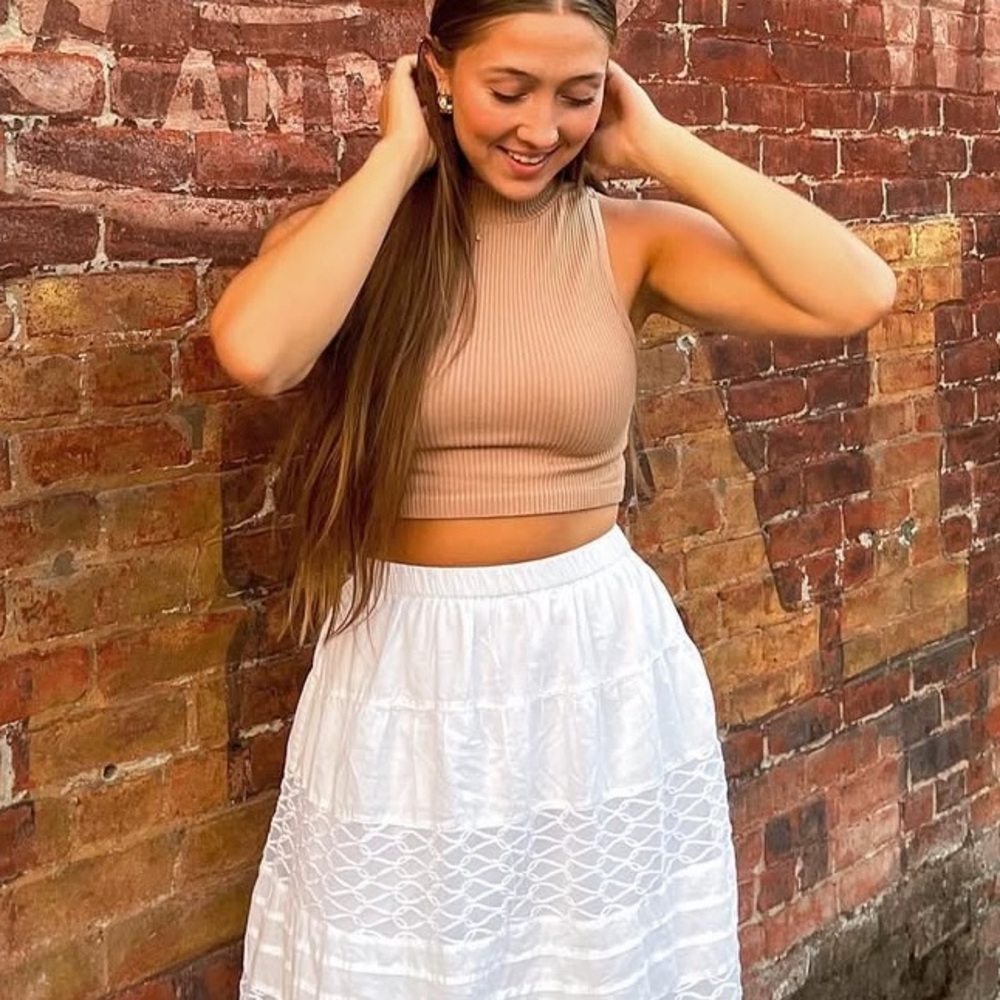 Cute High Neck Crop Top